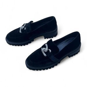 Aerosoles rhinestone Women's Black Loafers